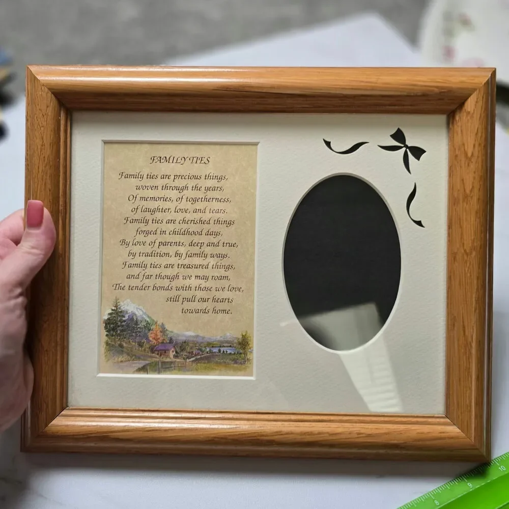 Vintage Family Poetry Picture Frame